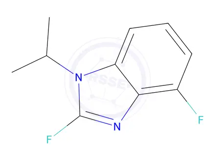 Chemical structure of 2,4-difluoro-1-(propan-2-yl)-1H-1,3-benzodiazole