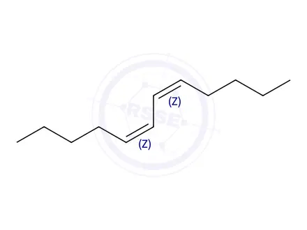 Chemical structure of (5Z,7Z)-dodeca-5,7-diene