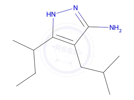 Chemical structure of 3-(Sec-butyl)-4-isobutyl-1h-pyrazol-5-amine