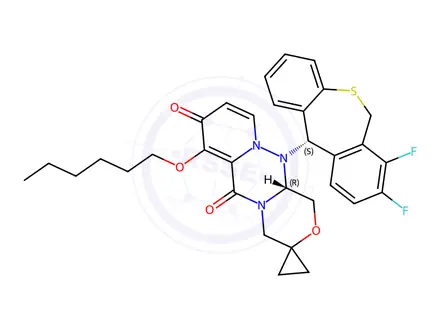Chemical structure of Suraxavir Marboxil Impurity 145