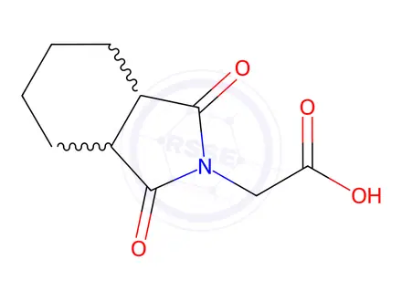 Chemical structure of (1,3-Dioxo-octahydro-isoindol-2-yl)-acetic acid