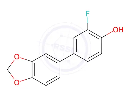 Chemical structure of 2-Fluoro-4-(3,4-methylenedioxyphenyl)phenol