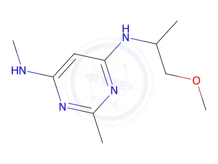 Chemical structure of n4-(1-methoxypropan-2-yl)-n6,2-dimethylpyrimidine-4,6-diamine