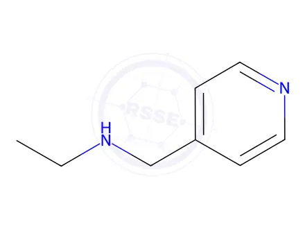 Chemical structure of Tropicamide impurityI [N-(4-pyridylmethyl)ethylamine ]