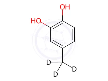 Chemical structure of 4-Methyl-d3-catechol