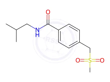Chemical structure of n-Isobutyl-4-((methylsulfonyl)methyl)benzamide