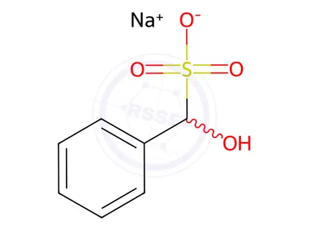 Chemical structure of Benzaldehyde sodium bisulfite