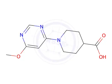 Chemical structure of 1-(6-Methoxy-pyriMidin-4-yl)-piperidine-4-carboxylic acid
