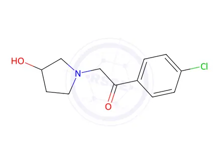 Chemical structure of 1-(4-Chlorophenyl)-2-(3-Hydroxypyrrolidin-1-Yl)Ethan-1-One
