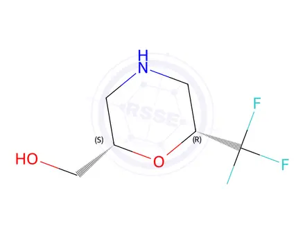 Chemical structure of ((2S,6R)-6-(trifluoromethyl)morpholin-2-yl)methanol