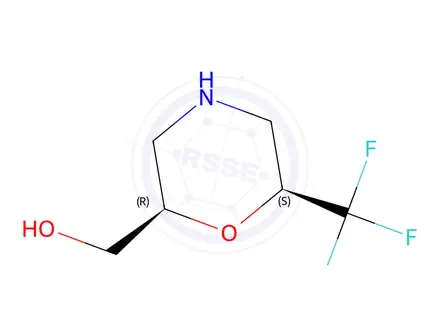 Chemical structure of ((2R,6S)-6-(trifluoromethyl)morpholin-2-yl)methanol