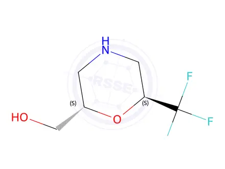 Chemical structure of ((2S,6S)-6-(trifluoromethyl)morpholin-2-yl)methanol