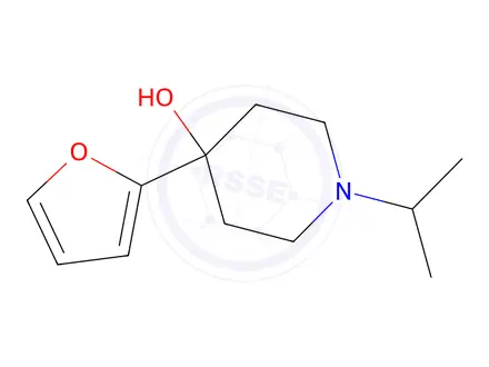 Chemical structure of 4-(Furan-2-yl)-1-isopropylpiperidin-4-ol