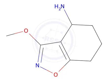 Chemical structure of 3-Methoxy-4,5,6,7-tetrahydrobenzo[d]isoxazol-4-amine
