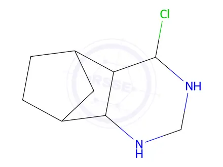 Chemical structure of 6-chloro-3,5-diazatricyclo[6.2.1.0²,⁷]undeca-2,4,6-triene