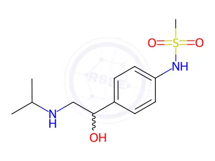 Chemical structure of Sotalol Solution in Methanol