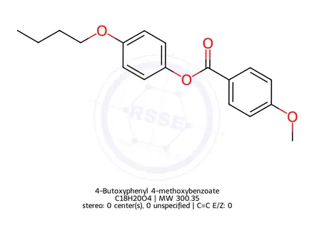 Chemical structure of 4-Butoxyphenyl 4-methoxybenzoate