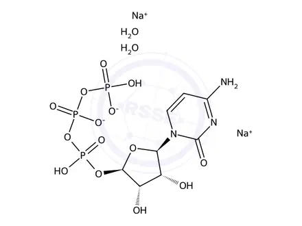 Chemical structure of Cytidine-5'-triphosphate disodium salt dihydrate
