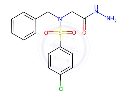 Chemical structure of N-Benzyl-4-chloro-N-hydrazinocarbonylmethyl-benzenesulfonamide