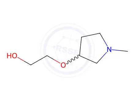 Chemical structure of 2-(1-Methyl-pyrrolidin-3-yloxy)-ethanol