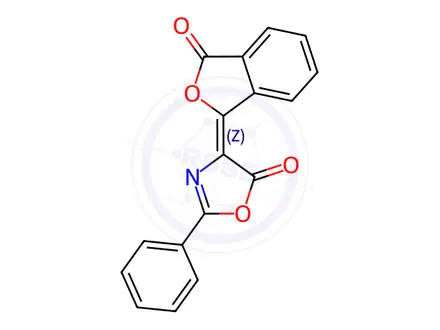 Chemical structure of 4-(3-Oxoisobenzofuran-1(3H)-ylidene)-2-phenyloxazol-5(4H)-one