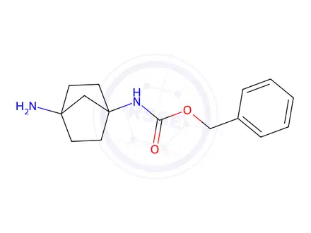 Chemical structure of Benzyl (4-aminobicyclo[2.2.1]Heptan-1-yl)carbamate