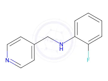 Chemical structure of 2-Fluoro-N-(pyridin-4-ylmethyl)aniline