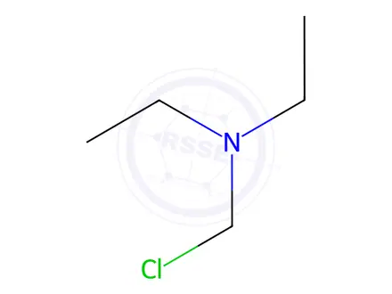 Chemical structure of N-(chloromethyl)-N-ethylethanamine