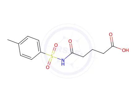Chemical structure of 5-{[(4-Methylphenyl)sulfonyl]amino}-5-oxopentanoic Acid