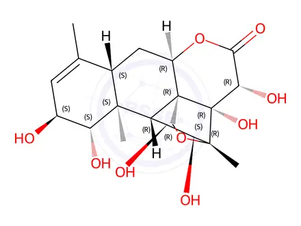 Chemical structure of Bruceine E