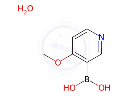 Chemical structure of 4-Methoxypyridine-3-boronic Acid Hydrate