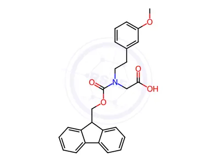 Chemical structure of Glycine, N-[(9H-fluoren-9-ylmethoxy)carbonyl]-N-[2-(3-methoxyphenyl)ethyl]-