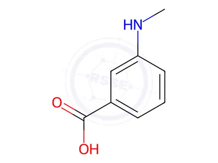 Chemical structure of 3-(Methylamino)benzoic Acid