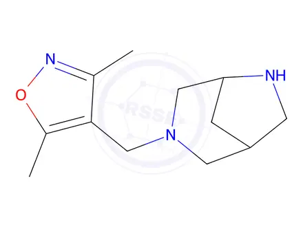 Chemical structure of 4-(3,6-Diazabicyclo[3.2.1]octan-3-ylmethyl)-3,5-dimethylisoxazole