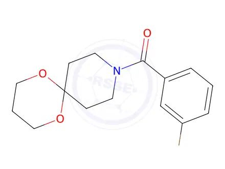 Chemical structure of (3-Bromophenyl)(1,5-dioxa-9-azaspiro[5.5]undecan-9-yl)methanone