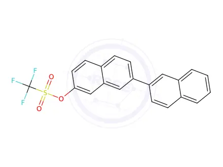 Chemical structure of [2,2'-Binaphthalen]-7-yl trifluoromethanesulfonate