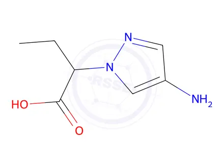 Chemical structure of 2-(4-Amino-1h-pyrazol-1-yl)butanoic acid