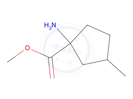 Chemical structure of Methyl 1-amino-3-methylcyclopentane-1-carboxylate