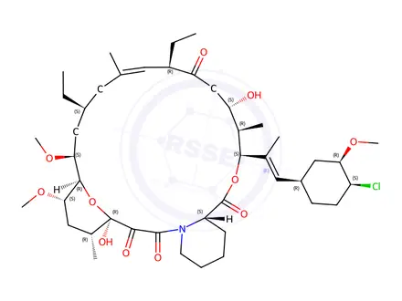 Chemical structure of Pimecrolimus Impurity 5