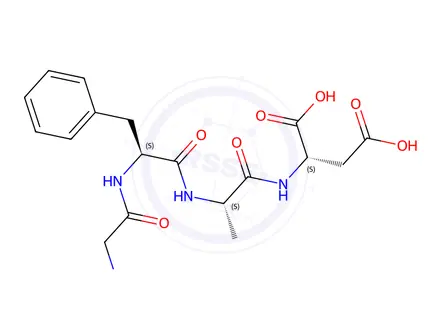 Chemical structure of Gly-L-Phe-L-Ala-L-Asp-OH