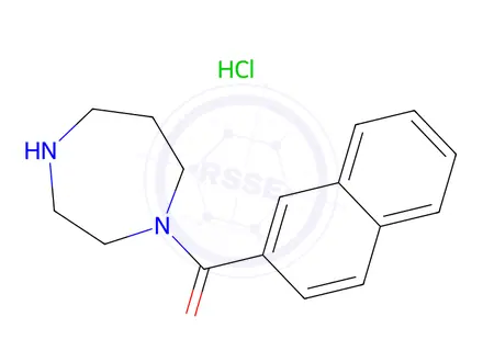 Chemical structure of 1-(naphthalene-2-carbonyl)-1,4-diazepane hydrochloride