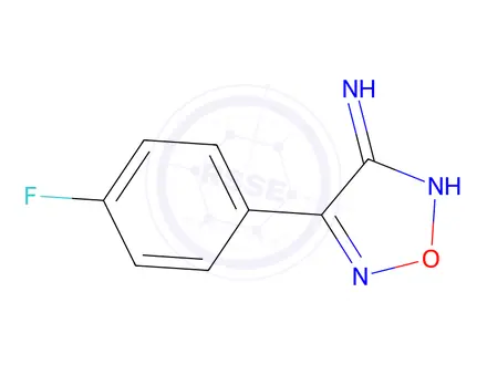 Chemical structure of 4-(4-Fluorophenyl)-1,2,5-oxadiazol-3-amine