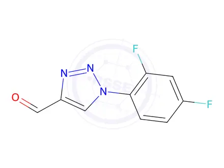 Chemical structure of 1-(2,4-Difluorophenyl)-1H-1,2,3-triazole-4-carbaldehyde