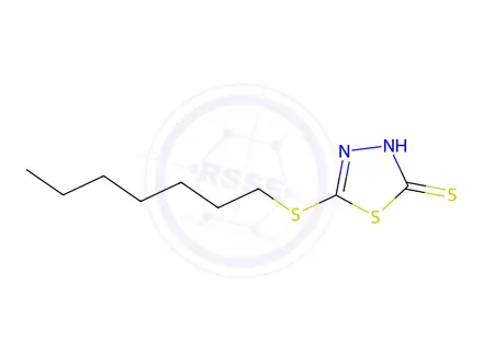 Chemical structure of 5-(Heptylthio)-1,3,4-thiadiazole-2-thiol