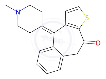 Chemical structure of Ketotifen