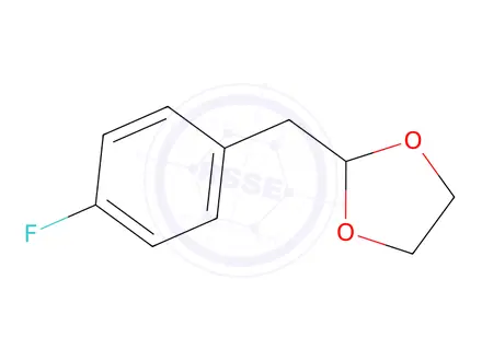 Chemical structure of 4-(1,3-Dioxolan-2-ylmethyl)-1-fluorobenzene
