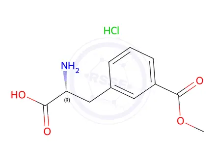 Chemical structure of (R)-3-(2-Amino-2-carboxy-ethyl)-benzoic acid methyl ester hydrochloride