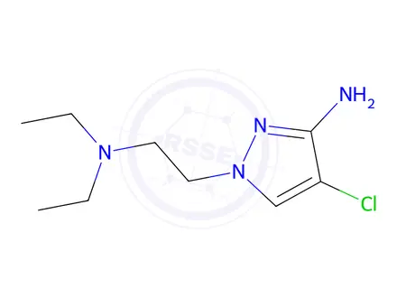 Chemical structure of 4-Chloro-1-(2-(diethylamino)ethyl)-1h-pyrazol-3-amine
