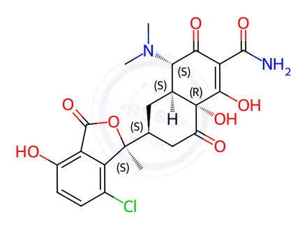 Chemical structure of Aureomycin Impurity G(EP)