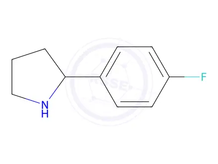 Chemical structure of 2-(4-FLUORO-PHENYL)-PYRROLIDINE, OXALIC ACID SALT